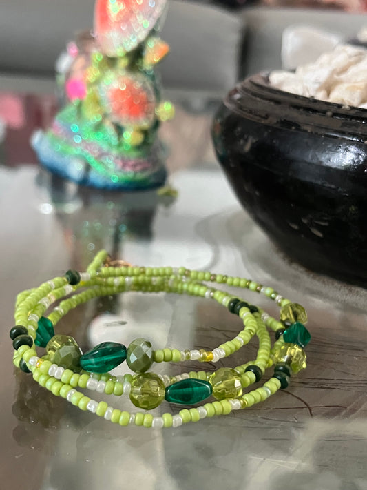 Emerald Forest Waist Beads