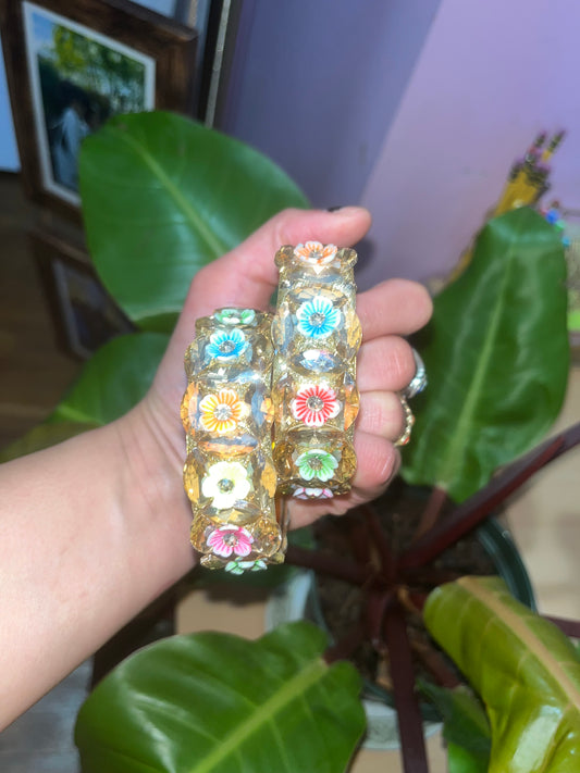 Aura Blossom Bangles