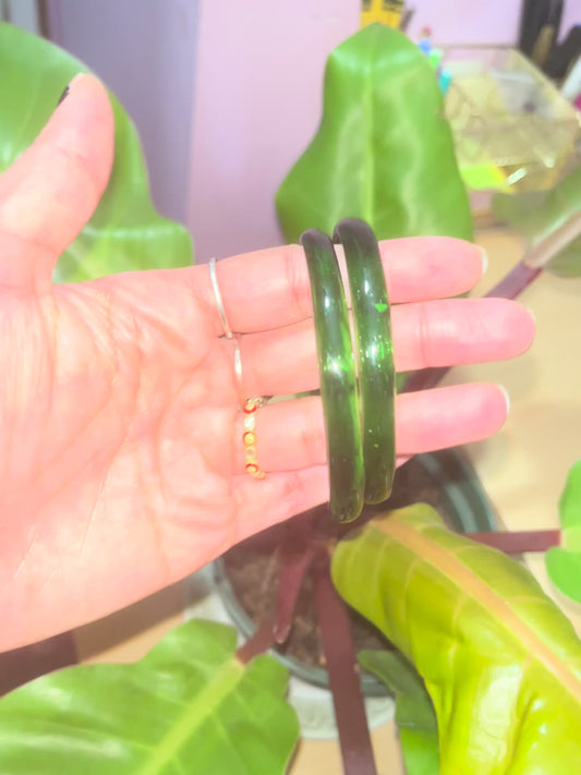 Emerald Glass Bangles